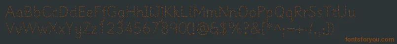 Prima1-fontti – ruskeat fontit mustalla taustalla