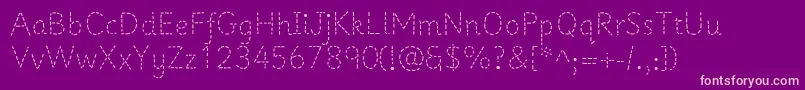 Prima1 Font – Pink Fonts on Purple Background