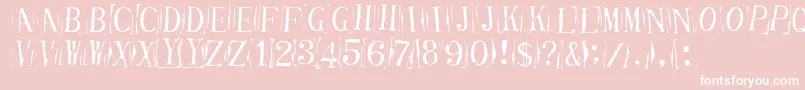 TicketCapitalsimpressed Font – White Fonts on Pink Background