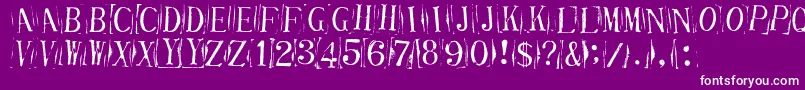 TicketCapitalsimpressed Font – White Fonts on Purple Background