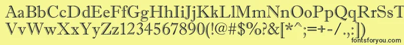 AAntiquegr Font – Black Fonts on Yellow Background