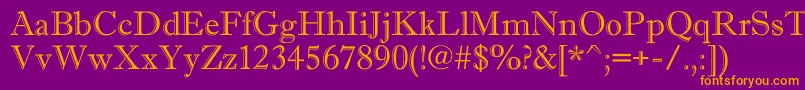 AAntiquegr Font – Orange Fonts on Purple Background