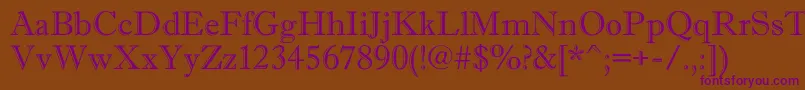 AAntiquegr Font – Purple Fonts on Brown Background