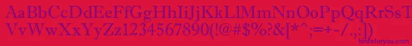 AAntiquegr Font – Purple Fonts on Red Background