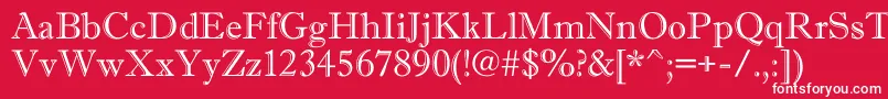 AAntiquegr Font – White Fonts on Red Background