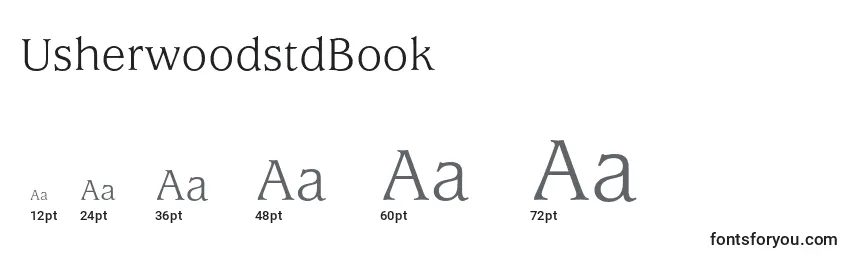 Размеры шрифта UsherwoodstdBook