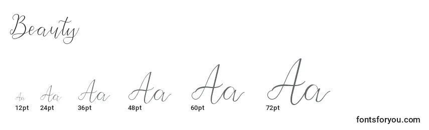 Beauty Font Sizes
