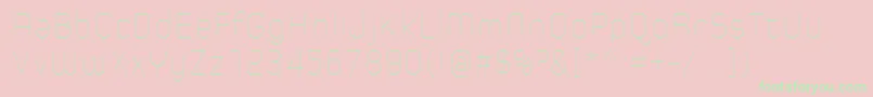 SpoonHairline-Schriftart – Grüne Schriften auf rosa Hintergrund