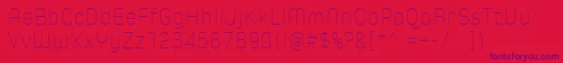 SpoonHairline-Schriftart – Violette Schriften auf rotem Hintergrund