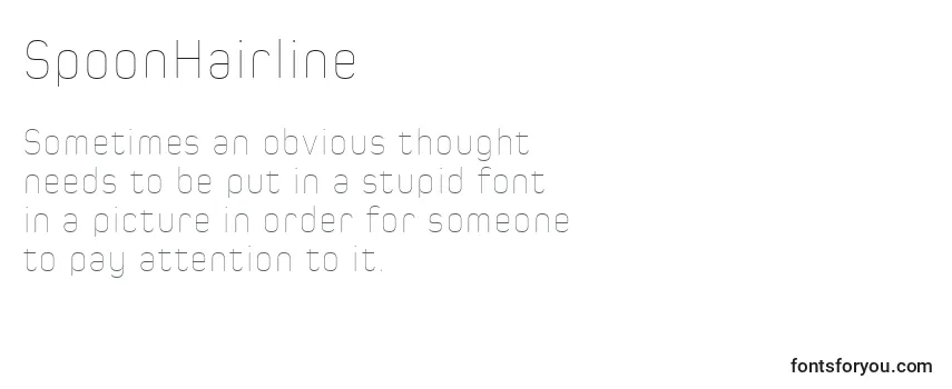 SpoonHairline Font