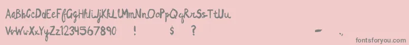 Dragonnight Font – Gray Fonts on Pink Background