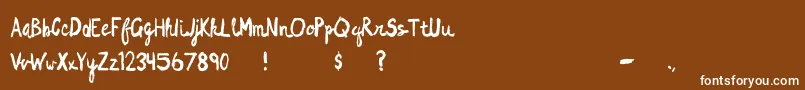 Dragonnight Font – White Fonts on Brown Background
