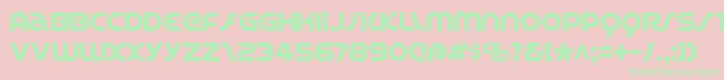 SpinCycle Font – Green Fonts on Pink Background