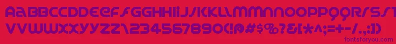 SpinCycle Font – Purple Fonts on Red Background