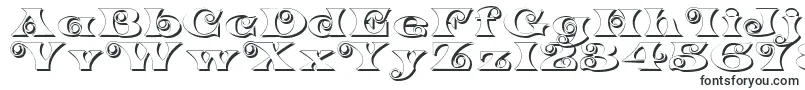 K22SpiralSwashShadow-fontti – Alkavat K:lla olevat fontit