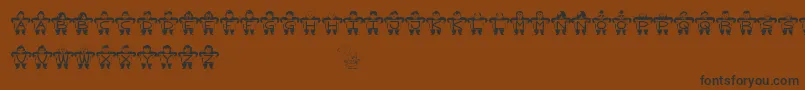 Menuplease Font – Black Fonts on Brown Background