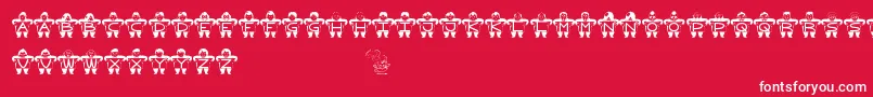 Menuplease Font – White Fonts on Red Background