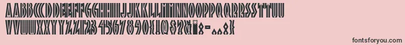 Tropicananf Font – Black Fonts on Pink Background