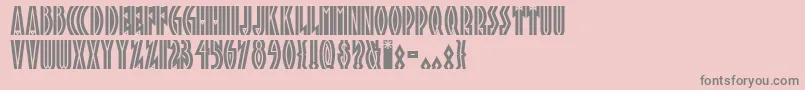 Tropicananf Font – Gray Fonts on Pink Background