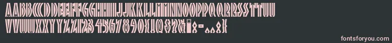 Tropicananf Font – Pink Fonts on Black Background