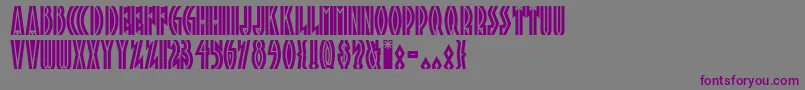 Tropicananf Font – Purple Fonts on Gray Background