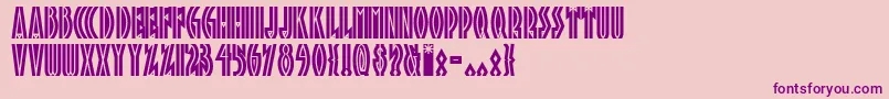 Tropicananf Font – Purple Fonts on Pink Background