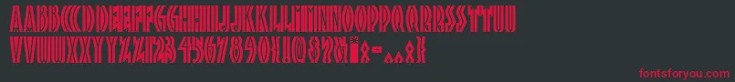Tropicananf Font – Red Fonts on Black Background