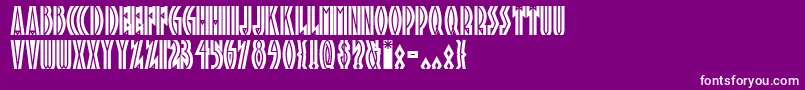 Tropicananf Font – White Fonts on Purple Background