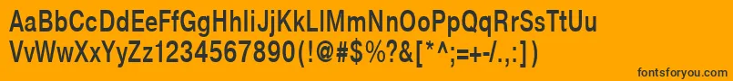 NtharmonicaBold75b-Schriftart – Schwarze Schriften auf orangefarbenem Hintergrund
