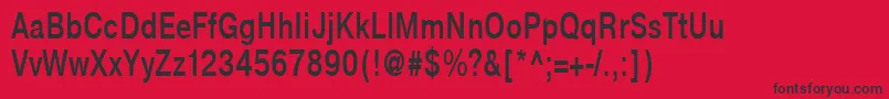 NtharmonicaBold75b Font – Black Fonts on Red Background