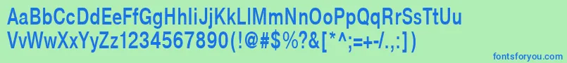 NtharmonicaBold75b Font – Blue Fonts on Green Background