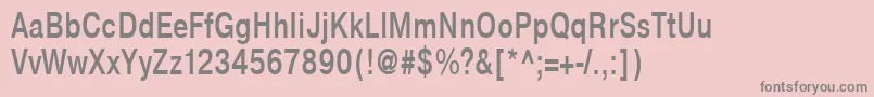 NtharmonicaBold75b Font – Gray Fonts on Pink Background