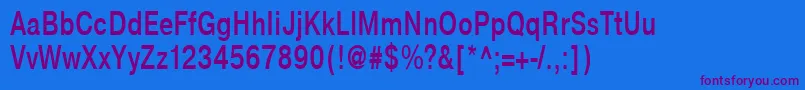 NtharmonicaBold75b Font – Purple Fonts on Blue Background