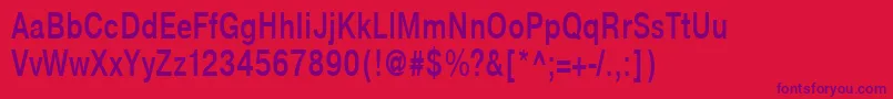 NtharmonicaBold75b Font – Purple Fonts on Red Background