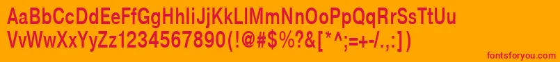NtharmonicaBold75b Font – Red Fonts on Orange Background