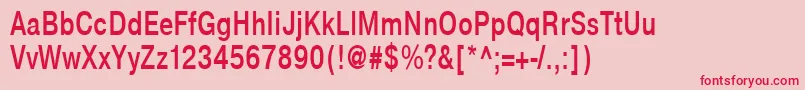 NtharmonicaBold75b Font – Red Fonts on Pink Background