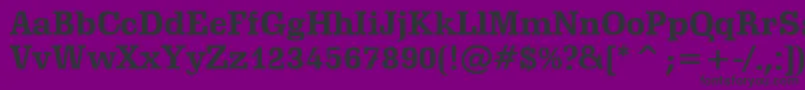 SchadowBoldBt Font – Black Fonts on Purple Background