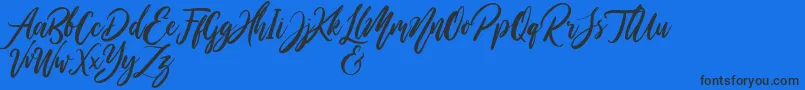 WildOnesPersonalUse Font – Black Fonts on Blue Background