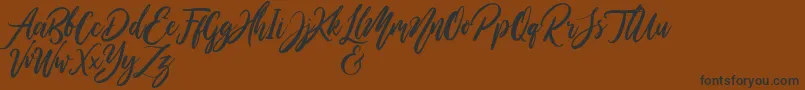 WildOnesPersonalUse Font – Black Fonts on Brown Background