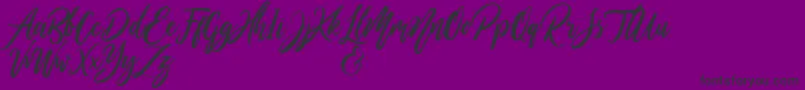 WildOnesPersonalUse Font – Black Fonts on Purple Background