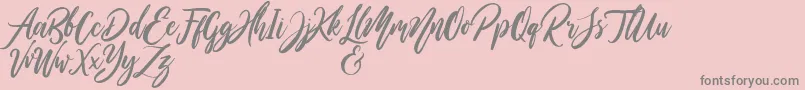 Шрифт WildOnesPersonalUse – серые шрифты на розовом фоне