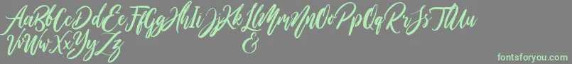 Шрифт WildOnesPersonalUse – зелёные шрифты на сером фоне