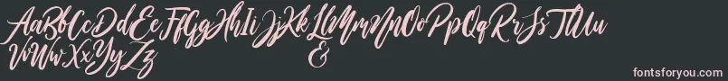 Шрифт WildOnesPersonalUse – розовые шрифты на чёрном фоне