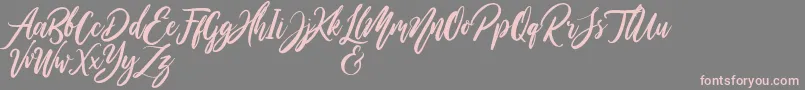 Шрифт WildOnesPersonalUse – розовые шрифты на сером фоне
