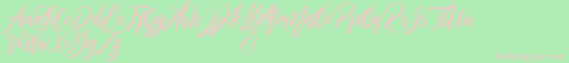 Шрифт WildOnesPersonalUse – розовые шрифты на зелёном фоне
