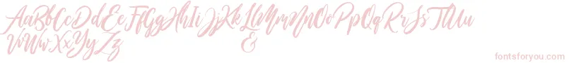 Шрифт WildOnesPersonalUse – розовые шрифты на белом фоне