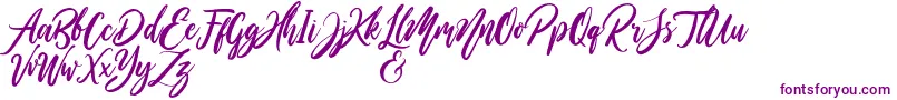 WildOnesPersonalUse-Schriftart – Violette Schriften auf weißem Hintergrund