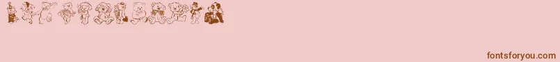 Bearbats Font – Brown Fonts on Pink Background