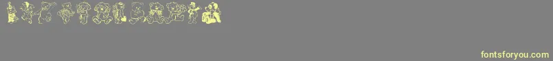 Bearbats Font – Yellow Fonts on Gray Background