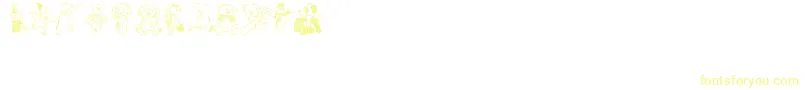 Bearbats Font – Yellow Fonts on White Background